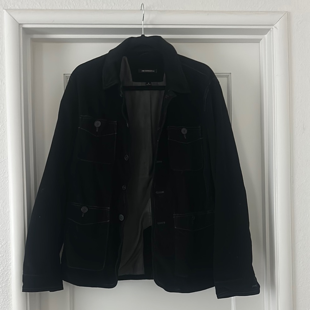 John Varvatos USA Men's Black Corduroy Jacket-Size M